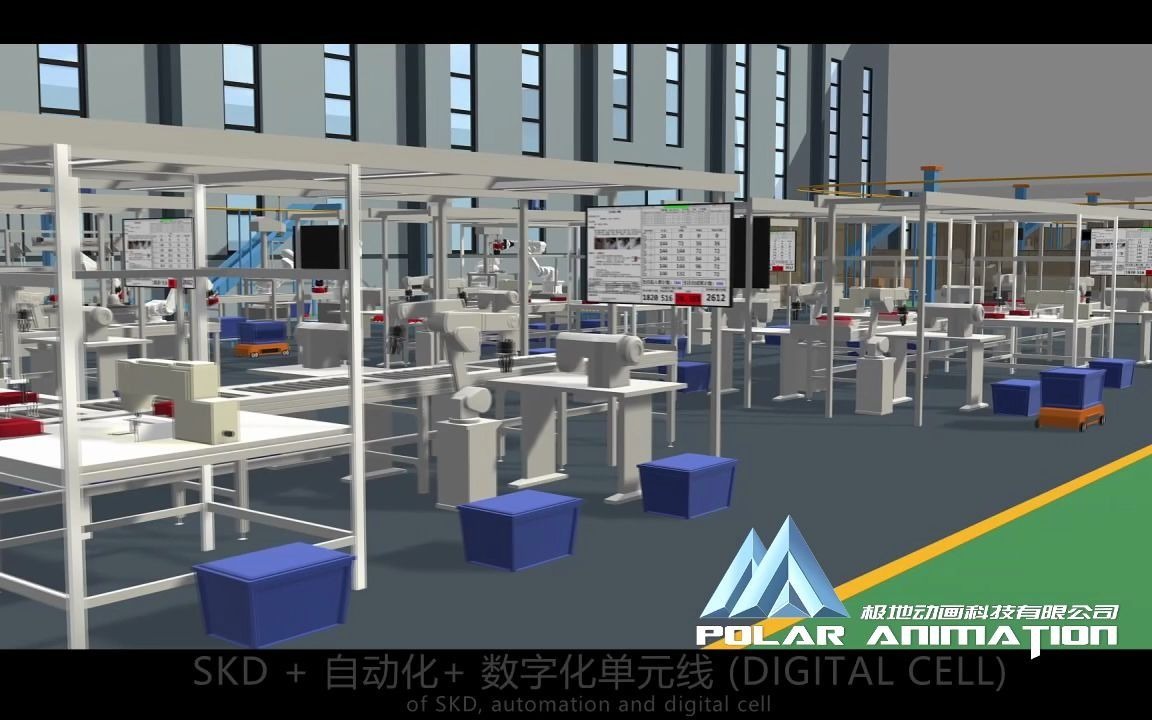 石家莊三維動畫制作新篇章 極地數字引領生產線工藝可視化革新